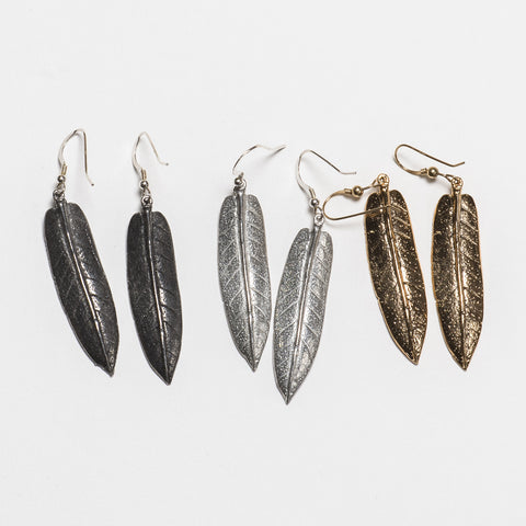 Sage Earrings - Antique Silver