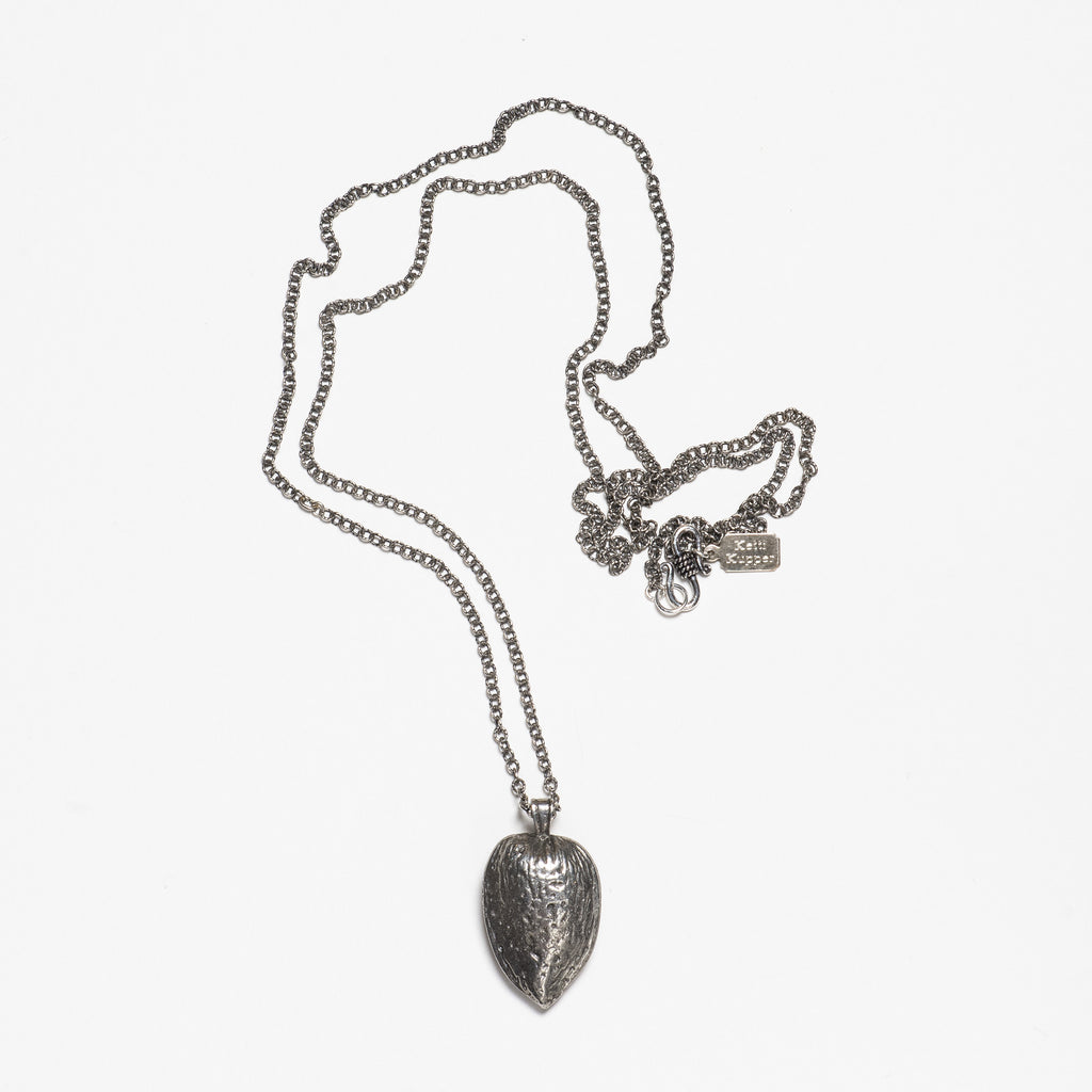 Almond Necklace - Antique Silver