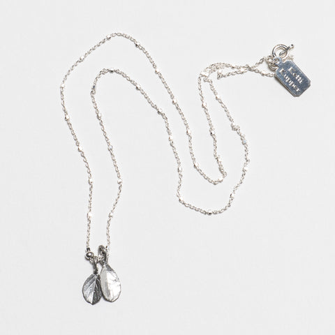 Marjoram Necklace - Bright Silver