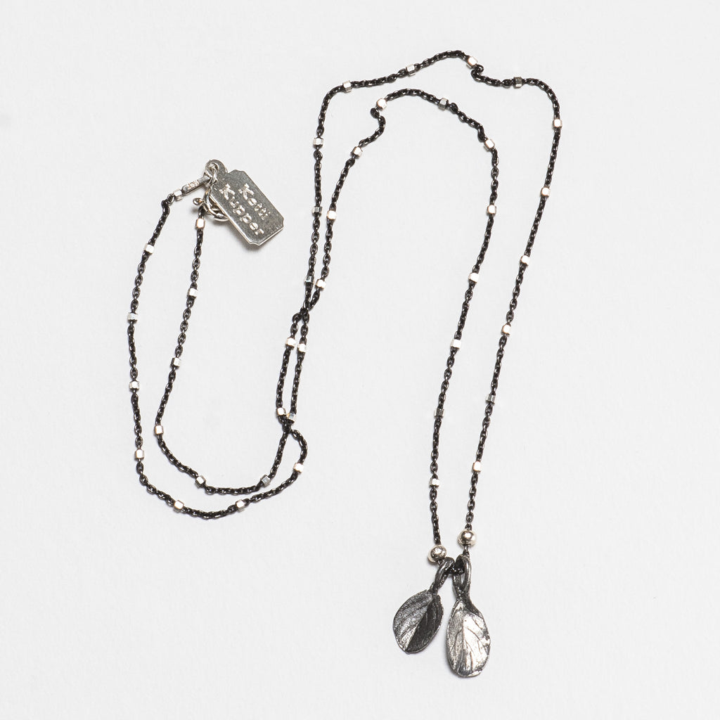 Marjoram Necklace - Antique Silver